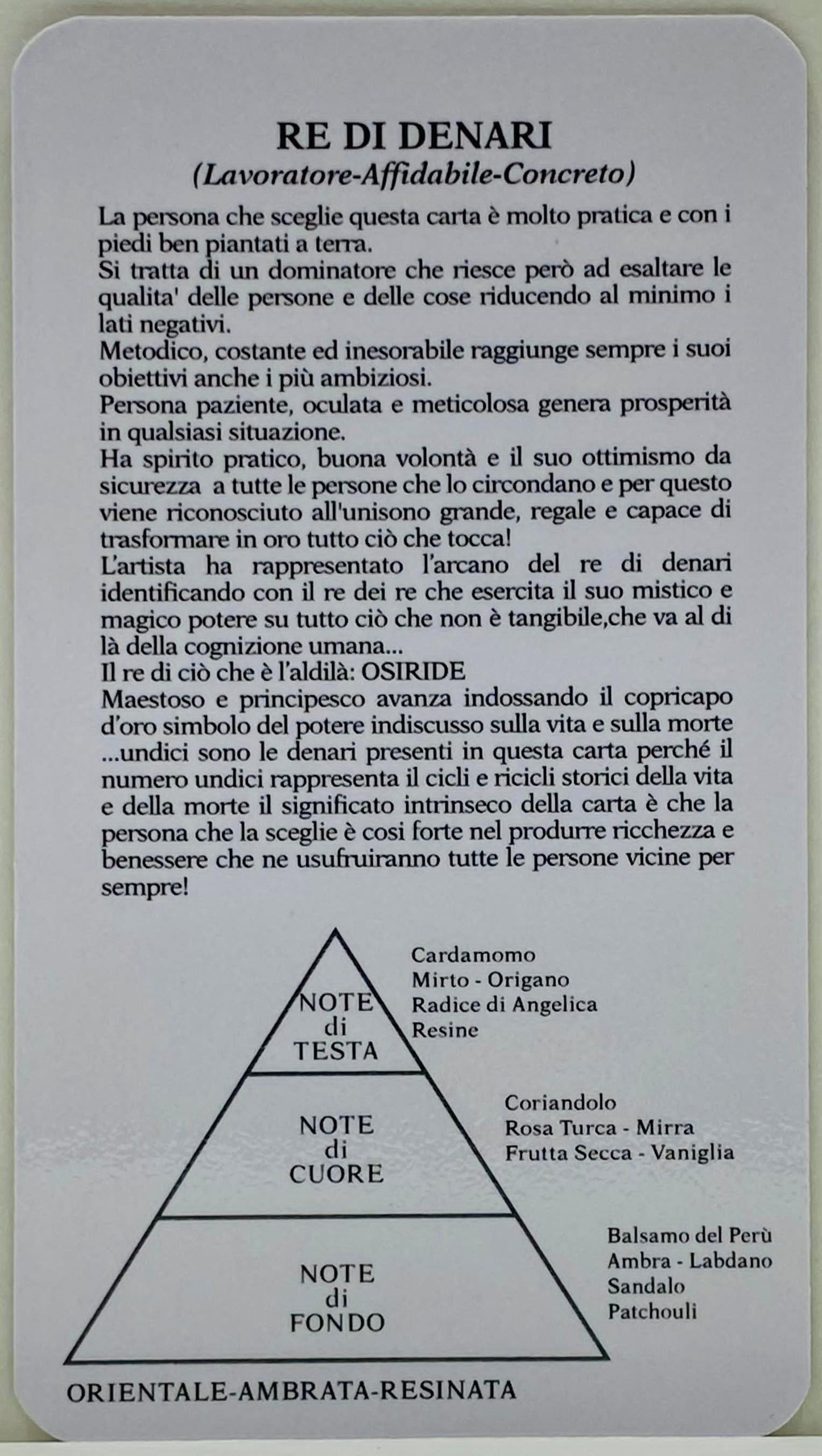 KING OF PENTACLES, RE DI DENARI