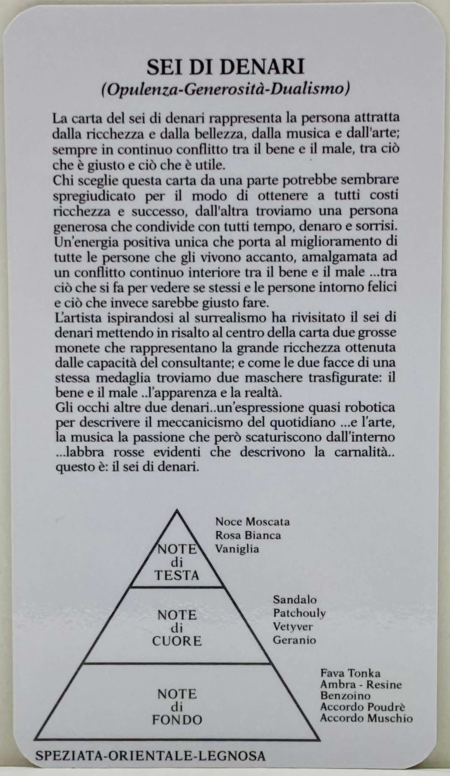SIX OF PENTACLES, SEI DI DENARI