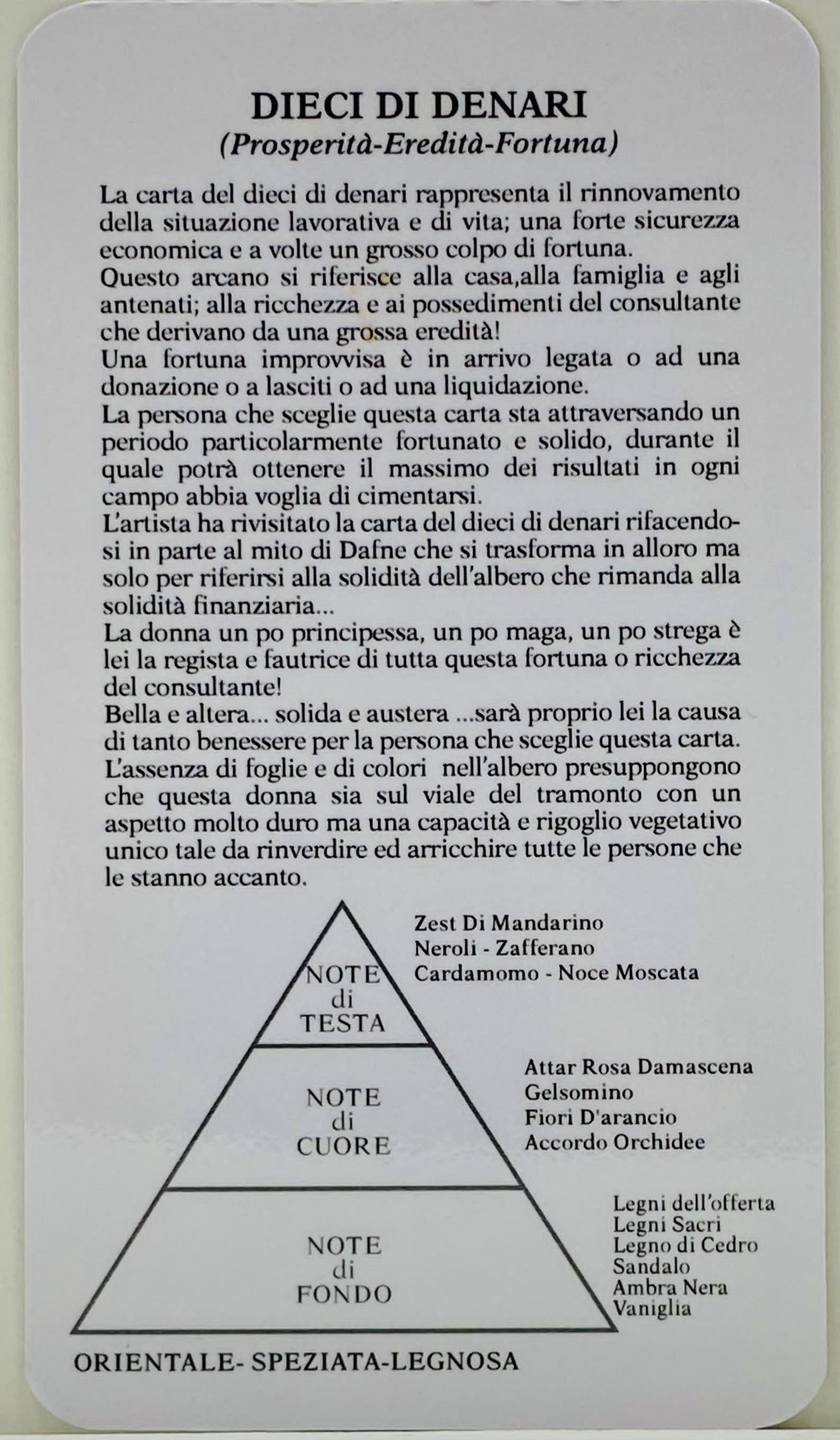 TEN OF PENTACLES, DIECI DI DENARI