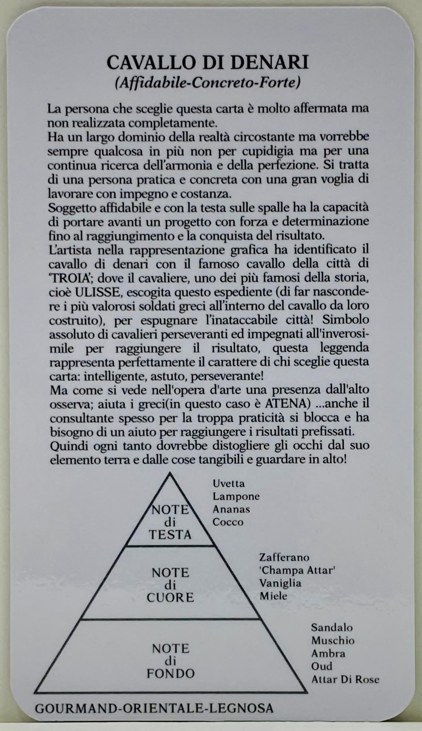 KNIGHT OF PENTACLES, CAVALIERE DI DENARI