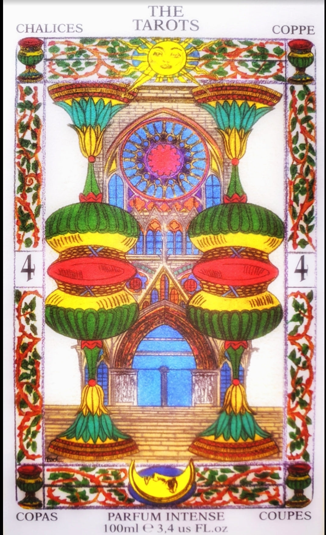 FOUR OF CHALICES, QUATTRO DI COPPE