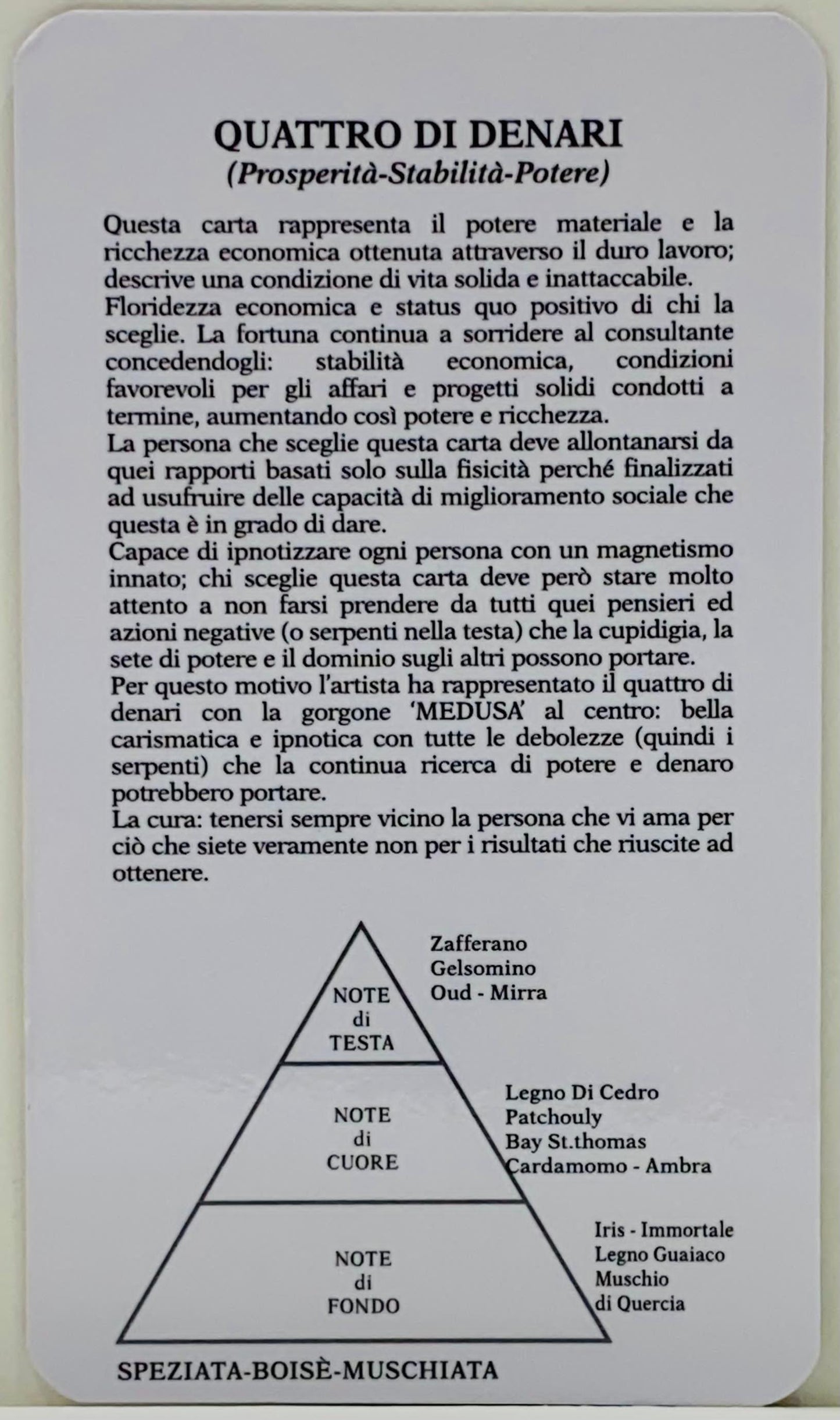 FOUR OF PENTACLES, QUATTRO DI DENARI