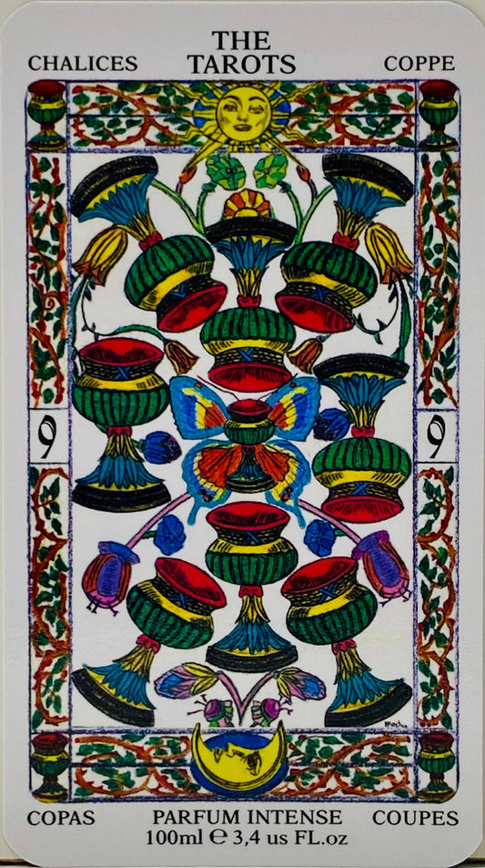 NINE OF CHALICES, NOVE DI COPPE