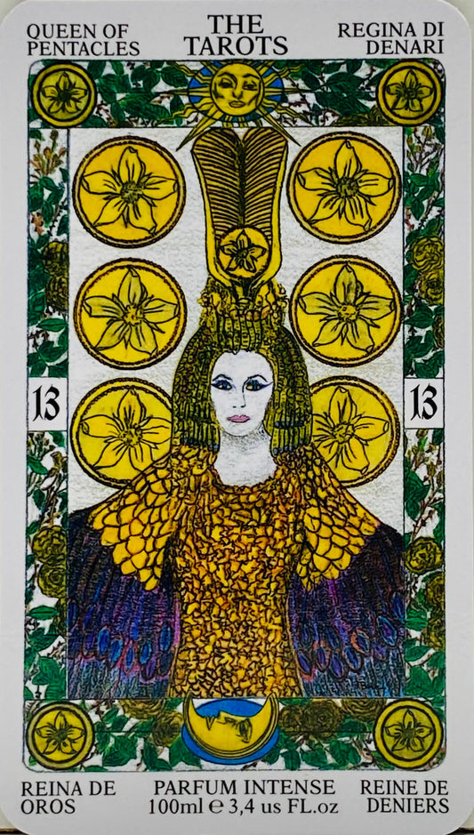 QUEEN OF PENTACLES, REGINA DI DENARI