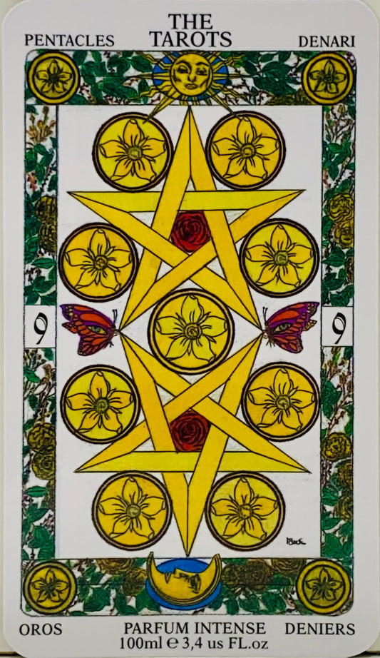 NINE OF PENTACLES, NOVE DI DENARI