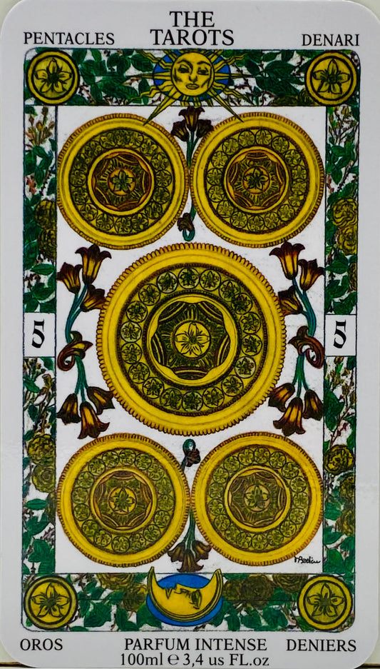 FIVE OF PENTACLES, CINQUE DI DENARI