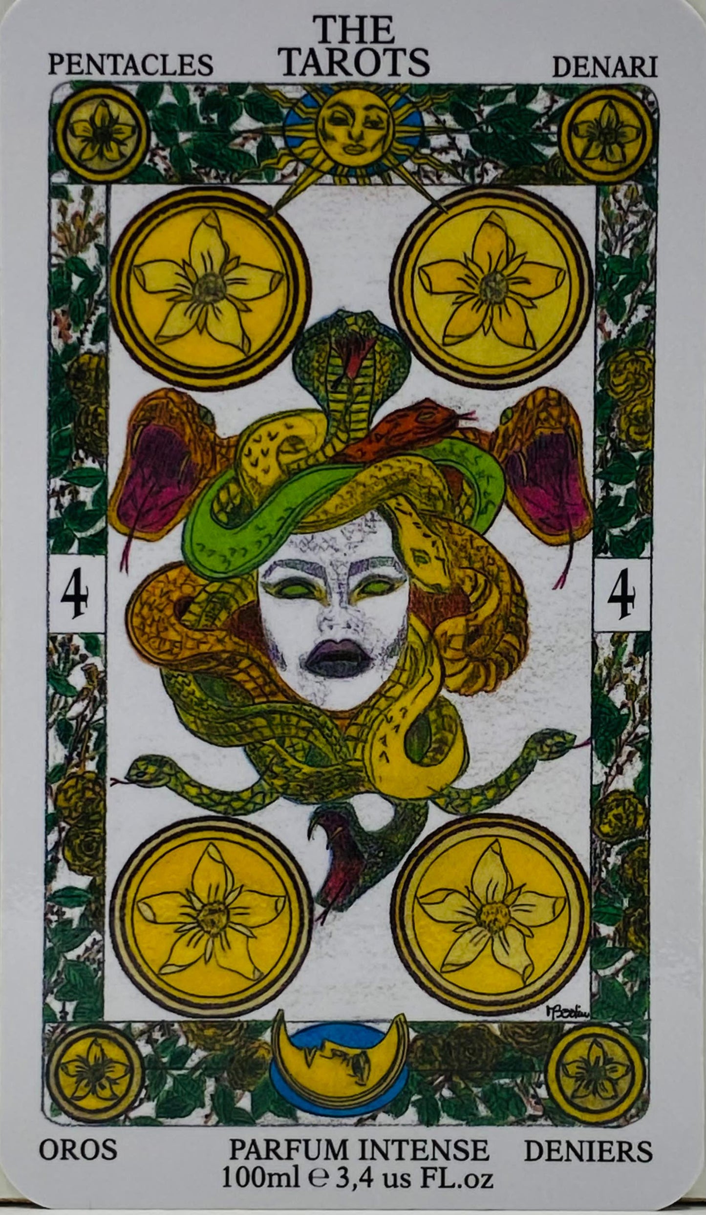 FOUR OF PENTACLES, QUATTRO DI DENARI