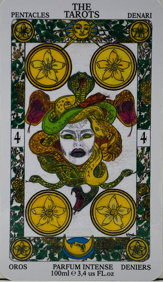 FOUR OF PENTACLES, QUATTRO DI DENARI