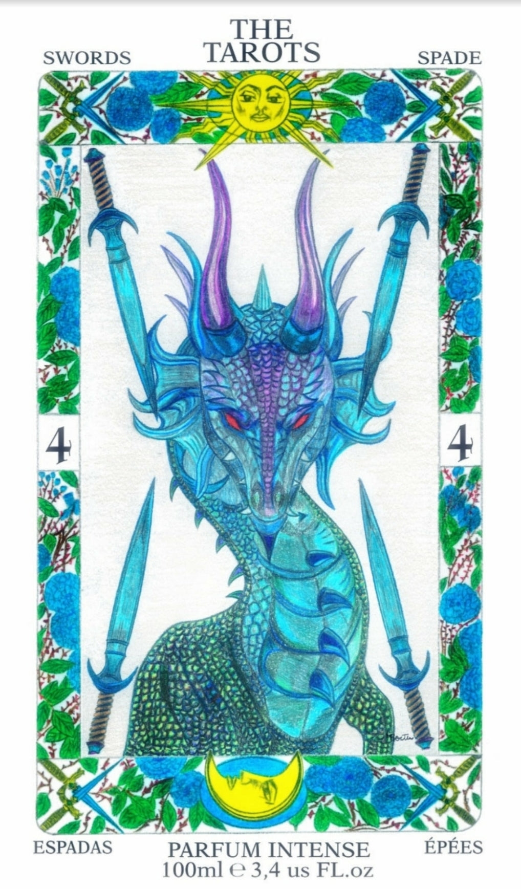 FOUR OF SWORDS, QUATTRO DI SPADE