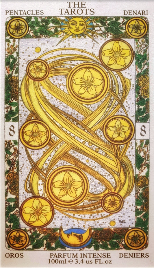EIGHT OF PENTACLES,OTTO DI DENARI
